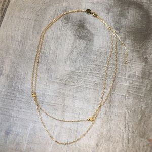 JZJ Gold Tone Star Necklace